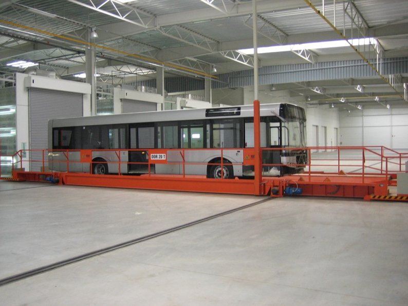 Przesuwnica do pojazdów kołowych