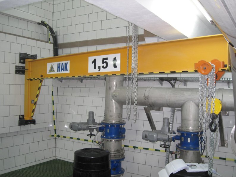Wall-mounted jib crane ZPW Q=1.5t