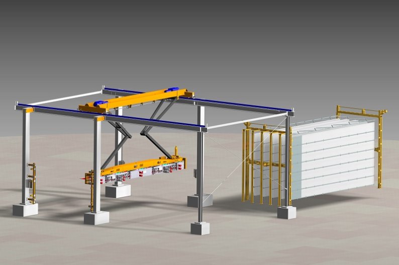 Automatic mould circulation and exchange system