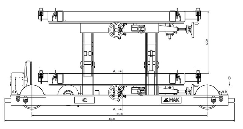 Rail Trolley with Lift