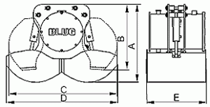Czerpak elektrohydrauliczny dwułupinowy 
