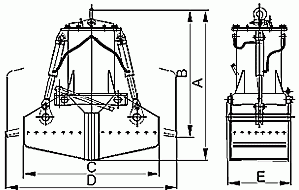 Czerpak elektrohydrauliczny C2AE-2,8