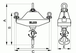 Trawersa obrotowa hakowa