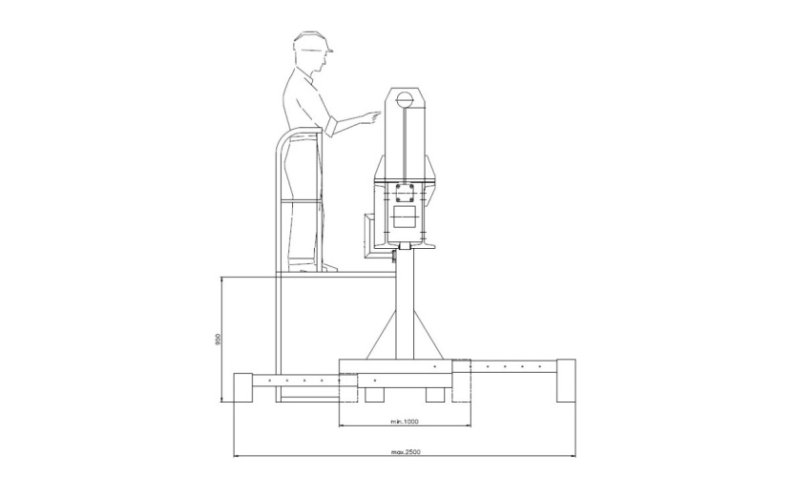 Trawersa elektromechaniczna DOR=10t