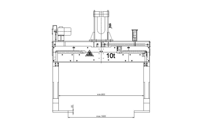 Trawersa elektromechaniczna DOR=10t