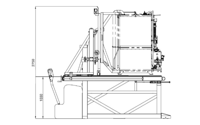 Wózek elektryczny podnośnikowy do montażu bioreaktora Q=350kg