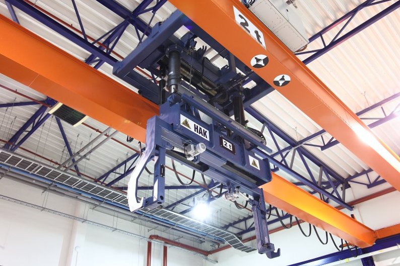 Realizacja - manipulator obrotowy do transportu rolek