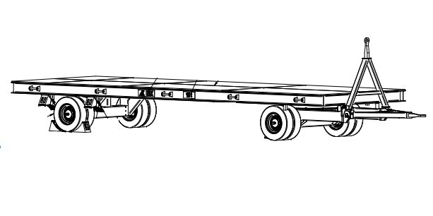 Wóz transportowy z dyszlem 15t