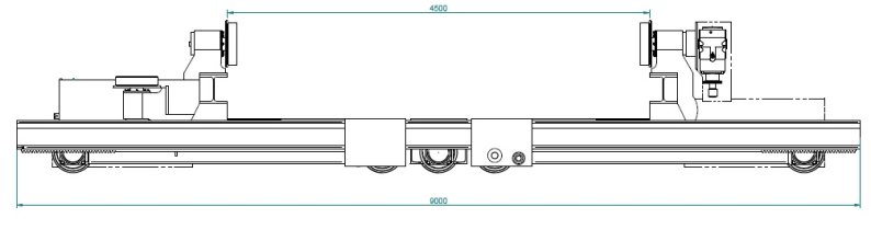 Rail Car for Shot Blasting Chamber