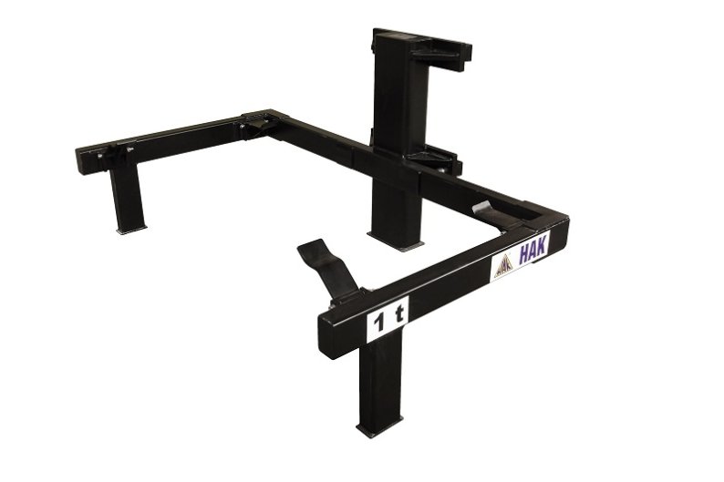 Forklift attachment for container transport