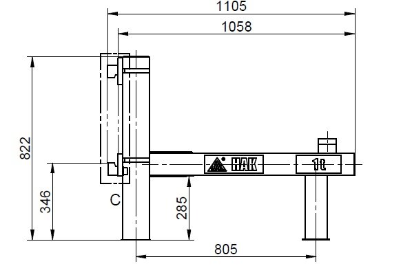 Forklift attachment for container transport