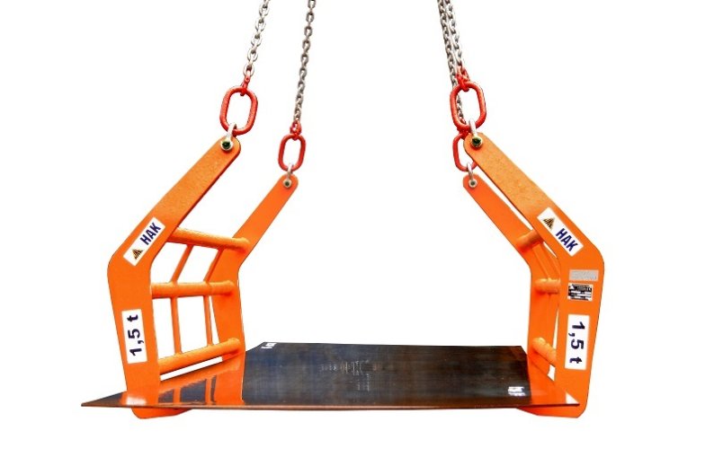 Grab for horizontal sheet metal transport