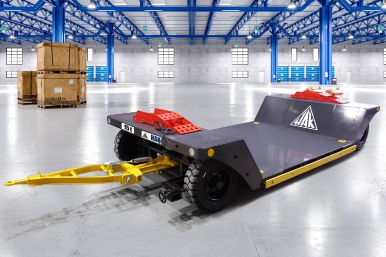 Platforma przemysłowa do transportu ciężkich ładunków