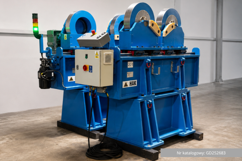 Obrotnik do wałów turbin Q=20,0t + 20,0t