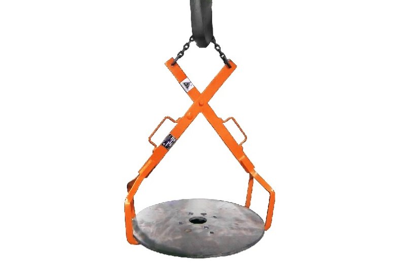 Pincer handle for transporting wheels