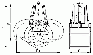 Chwytaki specjalne elektro-hydrauliczne PEH-102
