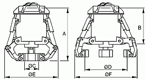 Chwytaki specjalne elektro-hydrauliczne PEH-104