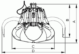 Electro-Hydraulic Grab Model P-0.7