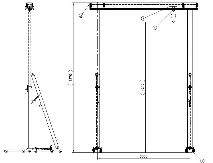 Special Elevating Gantry Hoist