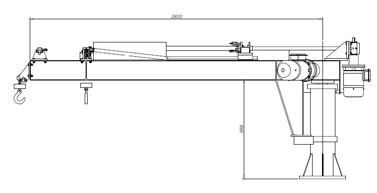 Crane for Transporting Zinc Dross Molds