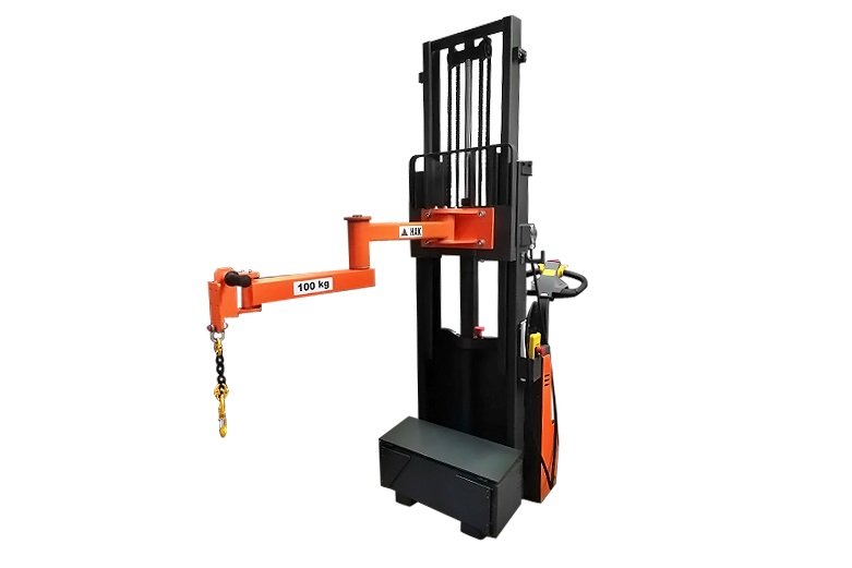 Wózek elektryczny podnośnikowy do montażu form wtryskowych Q=100kg