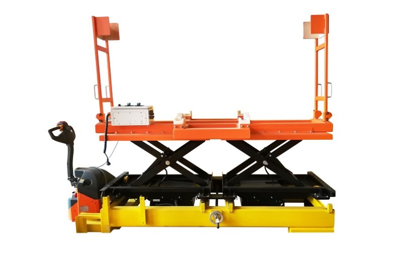 Wózek elektryczny podnośnikowy do montażu obrotnicy Q=1200kg